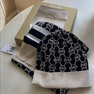 Michael Kors Scarf & Hat Set
